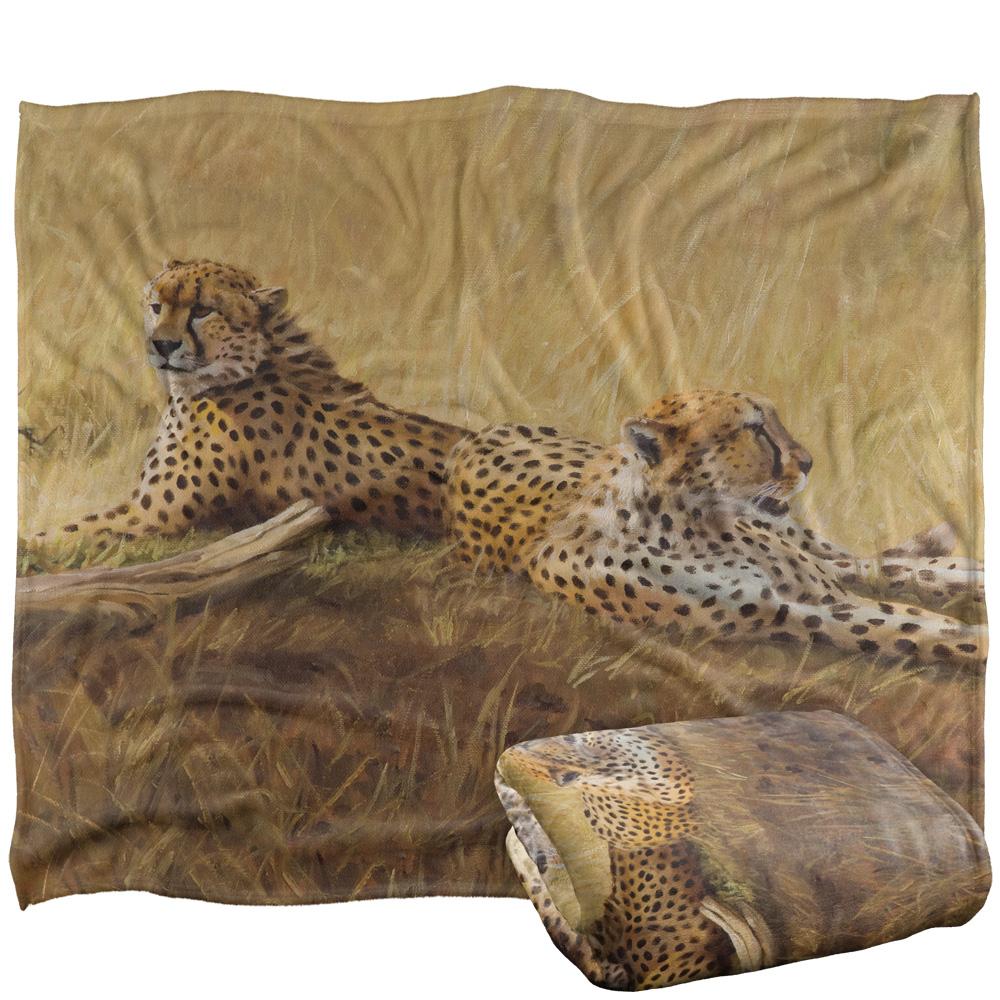 Sand - Back - Wild Wings African Cats 2 Silky Supersoft Blanket