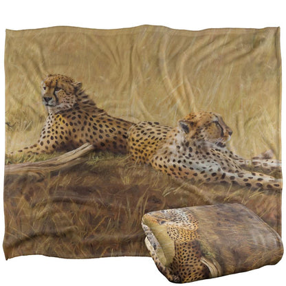Sand - Back - Wild Wings African Cats 2 Silky Supersoft Blanket
