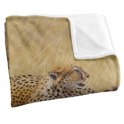 Sand - Side - Wild Wings African Cats 2 Silky Supersoft Blanket