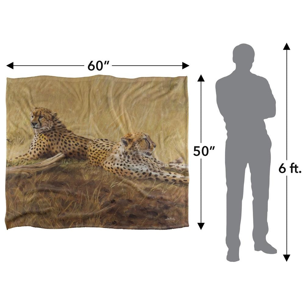 Sand - Pack Shot - Wild Wings African Cats 2 Silky Supersoft Blanket