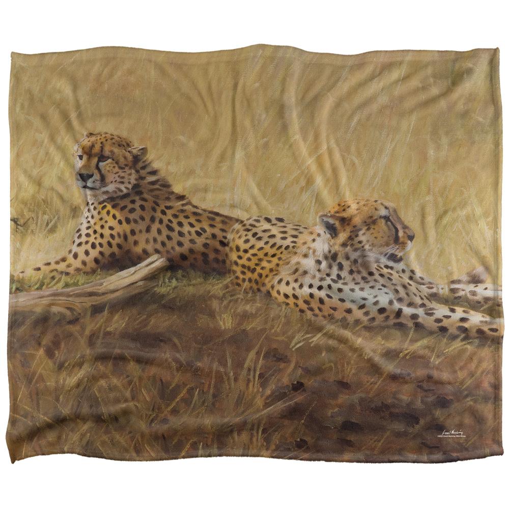 Sand - Front - Wild Wings African Cats 2 Silky Supersoft Blanket