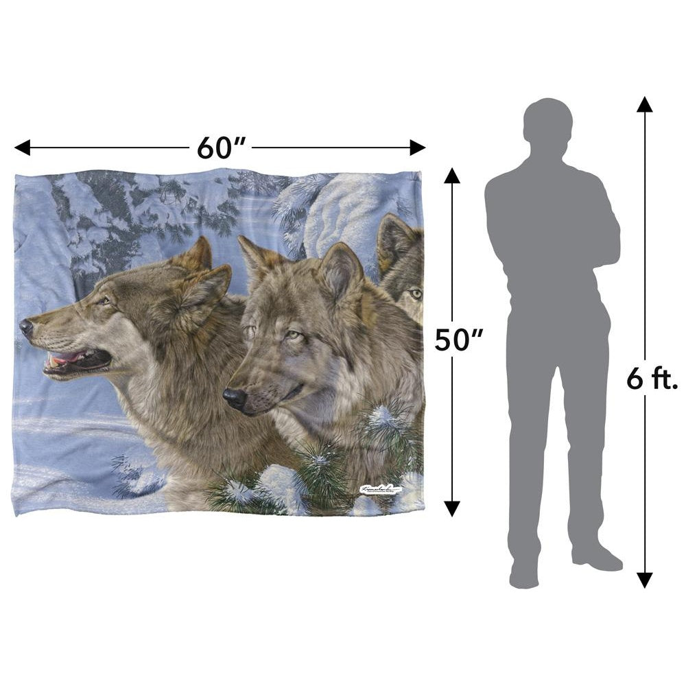 White-Brown - Pack Shot - Wild Wings Winters Warmth 2 Silky Supersoft Blanket
