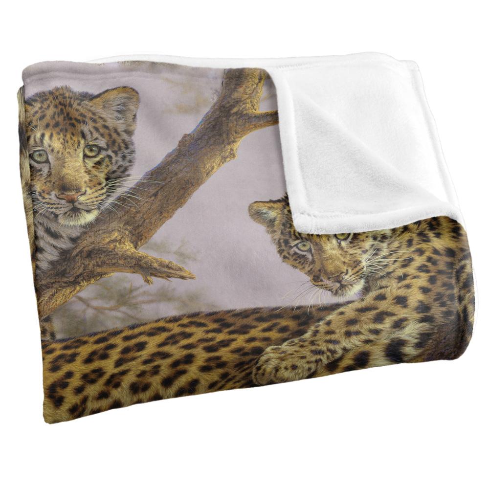 Yellow-Black-Brown - Side - Wild Wings Family Silky Tree Supersoft Blanket