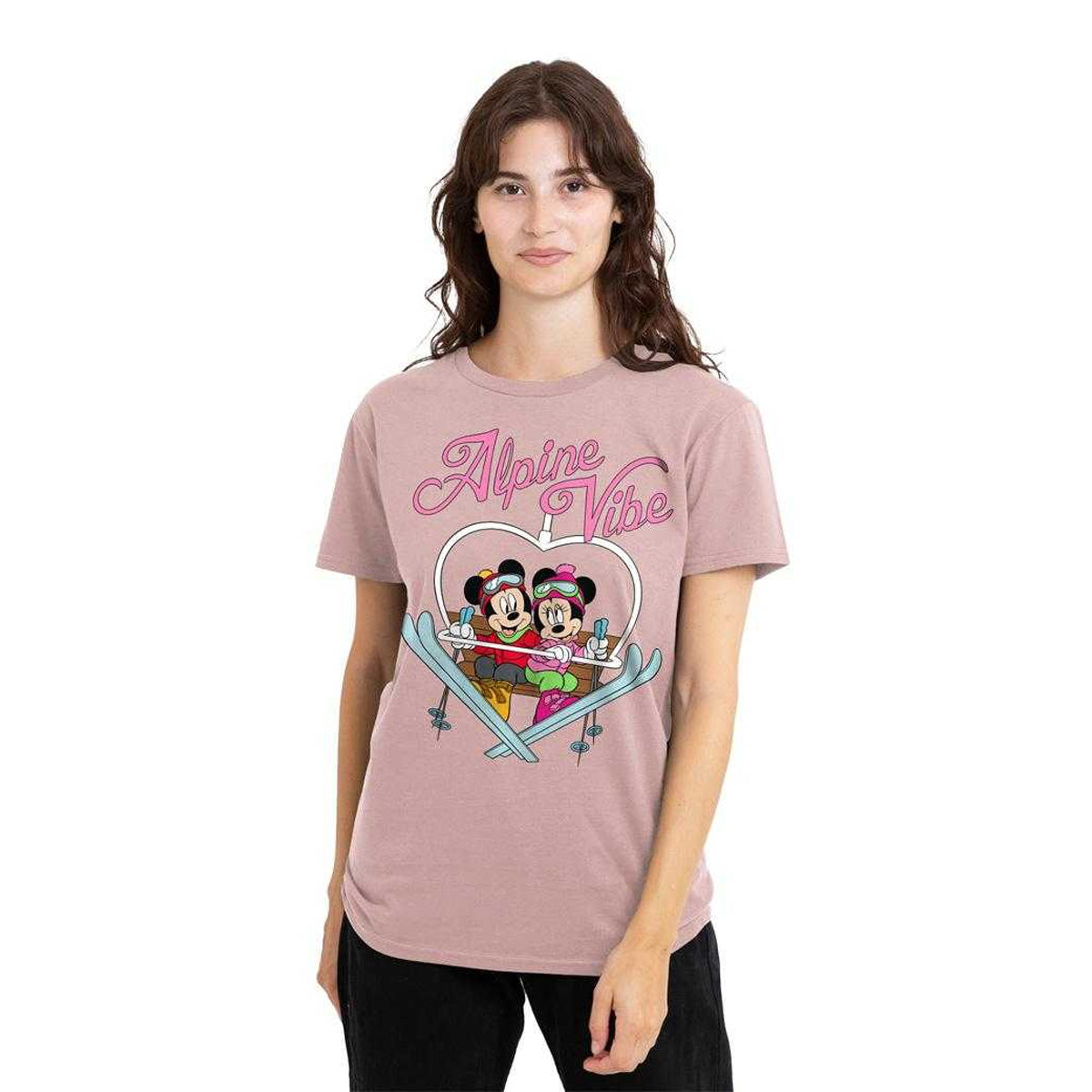 Pink - Lifestyle - Disney Womens-Ladies Alpine Vibes T-Shirt