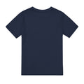 Navy - Back - Captain America Childrens-Kids Shield T-Shirt