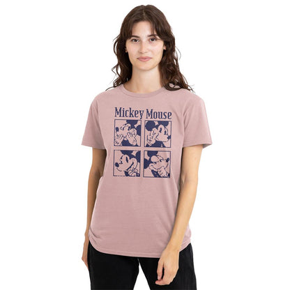 Pink - Lifestyle - Disney Womens-Ladies Mickey Mouse Pixelated T-Shirt