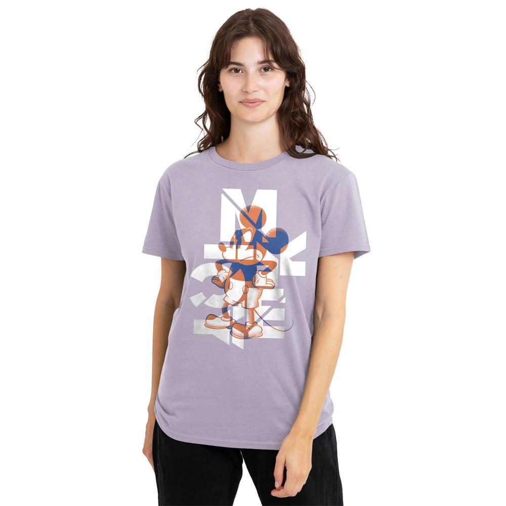 Lavender - Front - Disney Womens-Ladies Colour Fill T-Shirt
