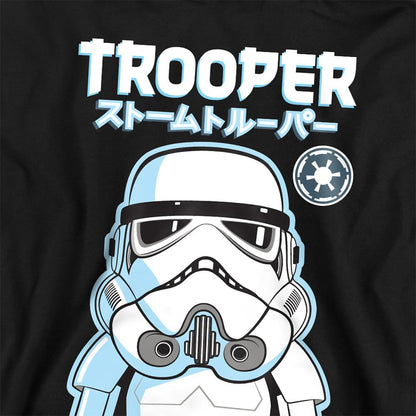 Athletic Heather - Back - Star Wars Childrens-Kids Stormtrooper Kawaii Pullover Hoodie