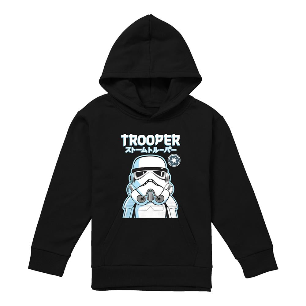 Athletic Heather - Lifestyle - Star Wars Childrens-Kids Stormtrooper Kawaii Pullover Hoodie
