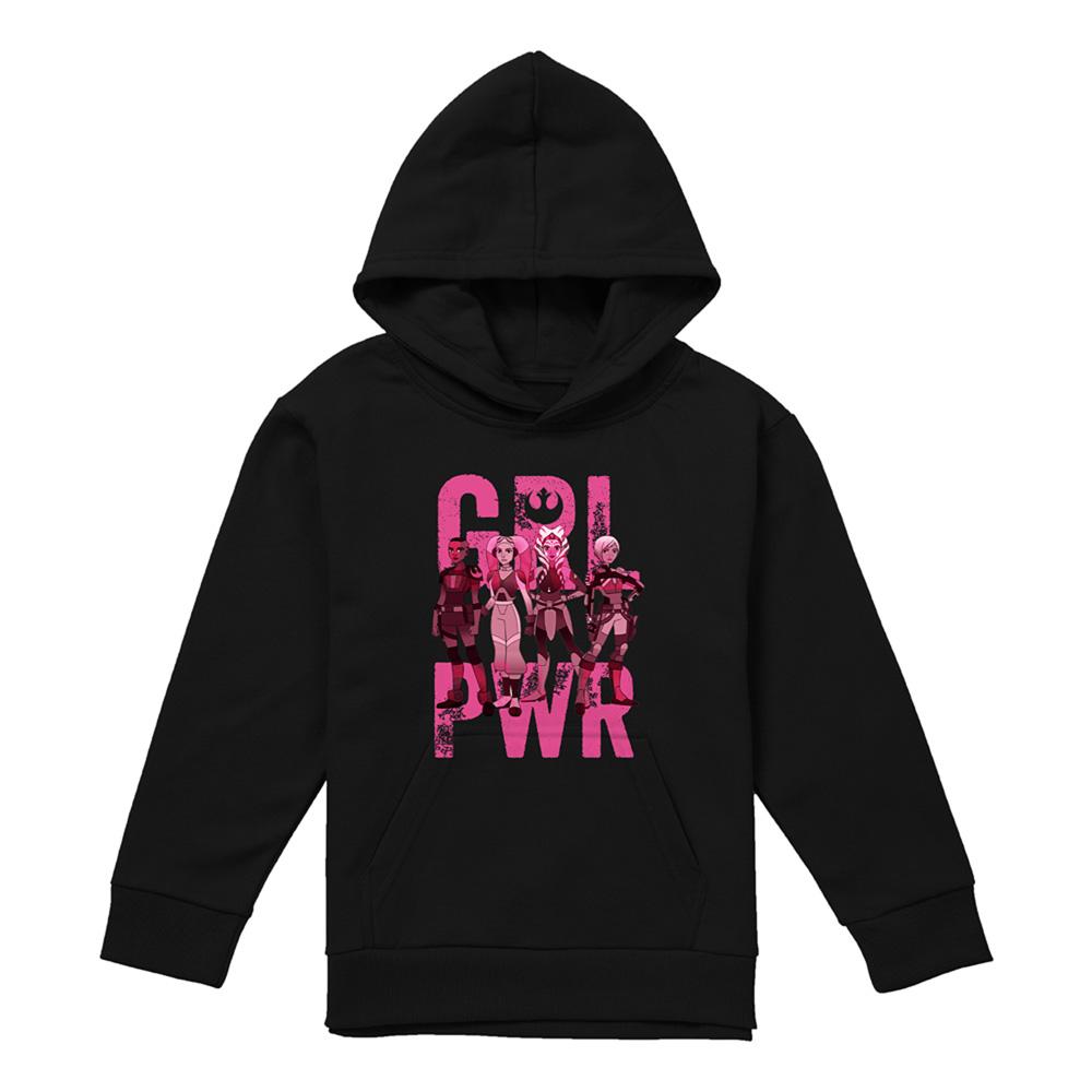 Athletic Heather - Front - Star Wars Childrens-Kids Heather Hoodie