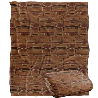 Brown - Back - JQ Licensing Silky Supersoft Blanket