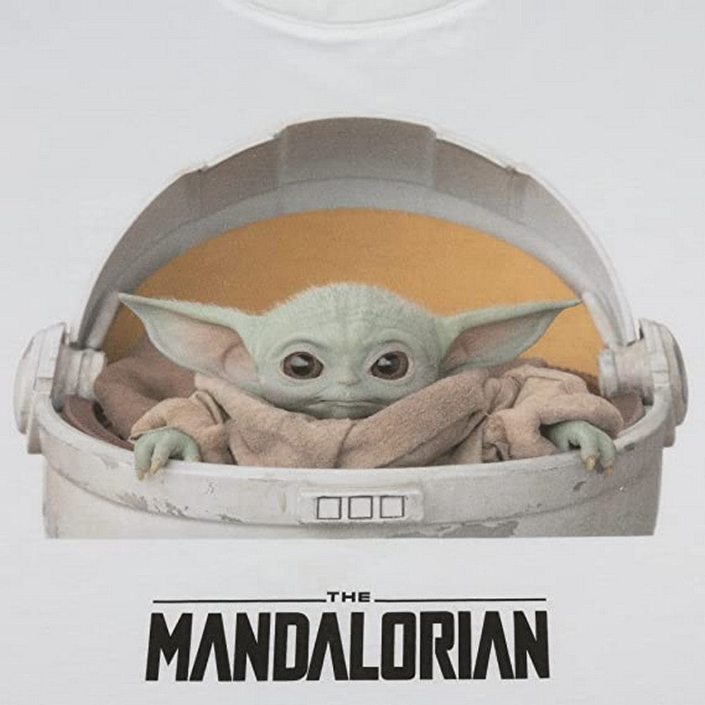 Black-White - Side - Star Wars: The Mandalorian Mens Baby Yoda T-Shirt (Pack Of 2)