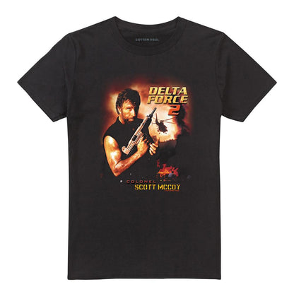 Black-Black - Front - Delta Force Unisex Adult Poster T-Shirt