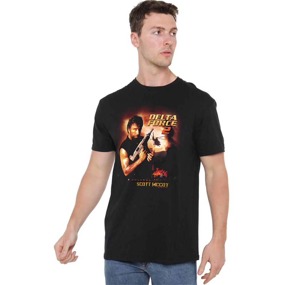 Black-Black - Back - Delta Force Unisex Adult Poster T-Shirt