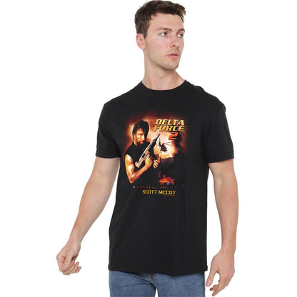 Black-Black - Back - Delta Force Unisex Adult Poster T-Shirt