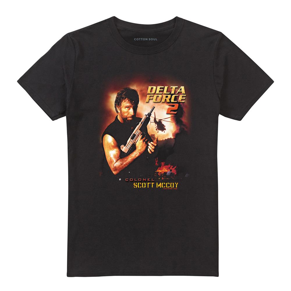 Black - Front - Delta Force Unisex Adult Poster T-Shirt