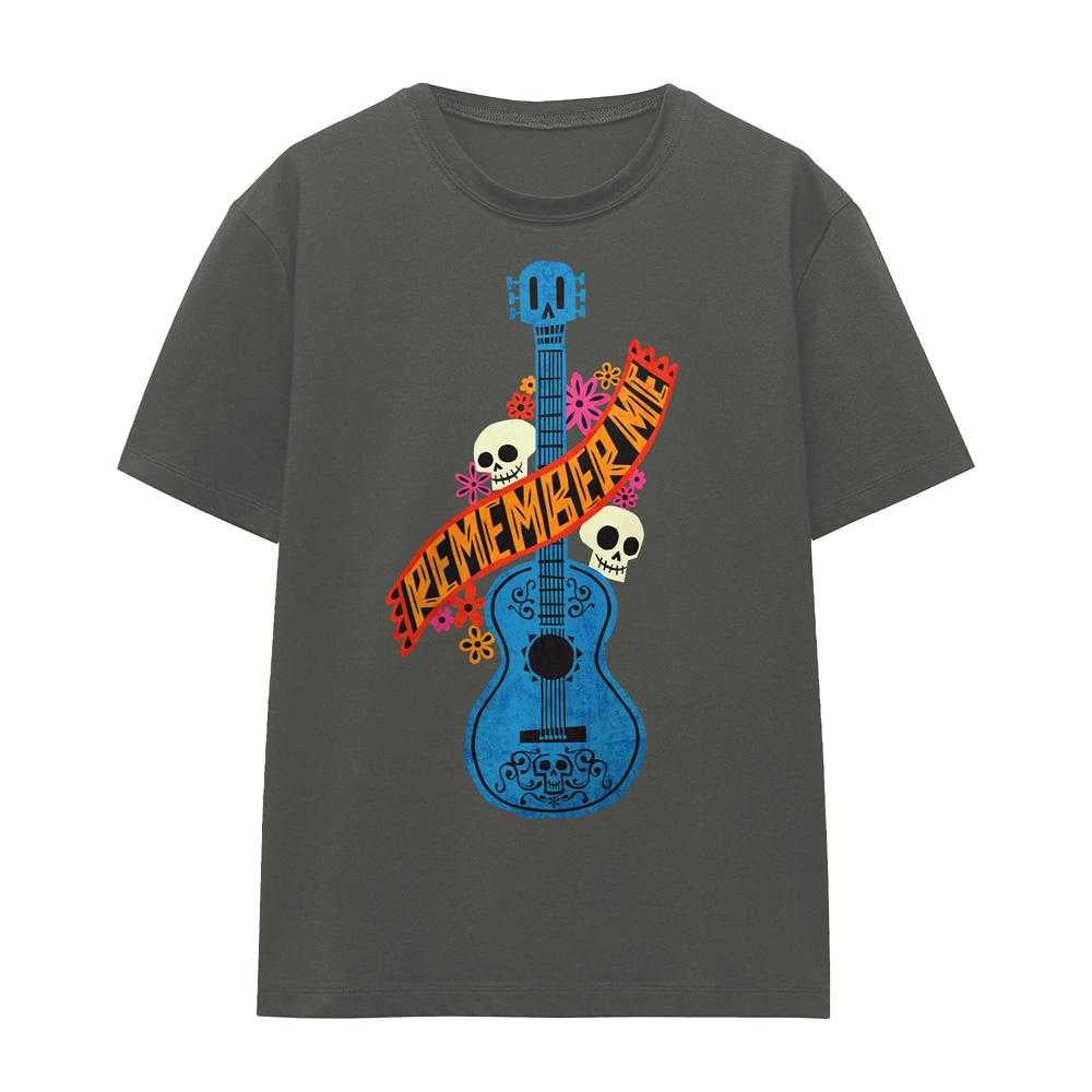 Charcoal - Front - Coco Womens-Ladies Un Poco Loco Miguel & Hector Poster T-Shirt