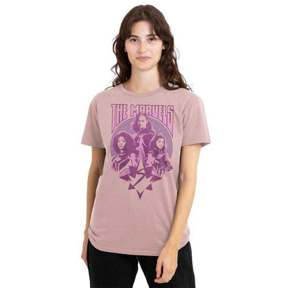 Pink - Lifestyle - The Marvels Womens-Ladies Graffiti T-Shirt
