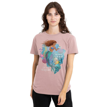 Pink - Lifestyle - The Little Mermaid Womens-Ladies Curious And Kind Ariel T-Shirt