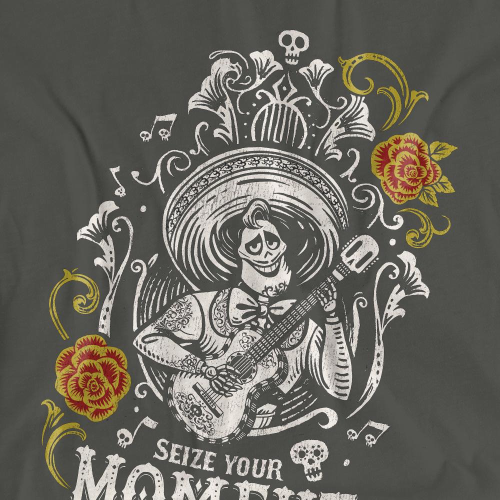 Charcoal - Pack Shot - Coco Womens-Ladies Seize Your Moment Ernesto de la Cruz T-Shirt