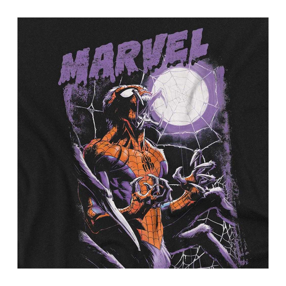Black - Side - Halloween Unisex Adult Spider-Man Roar Long-Sleeved T-Shirt