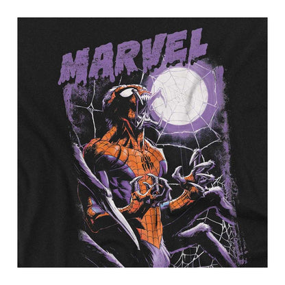 Black - Side - Halloween Unisex Adult Spider-Man Roar Long-Sleeved T-Shirt