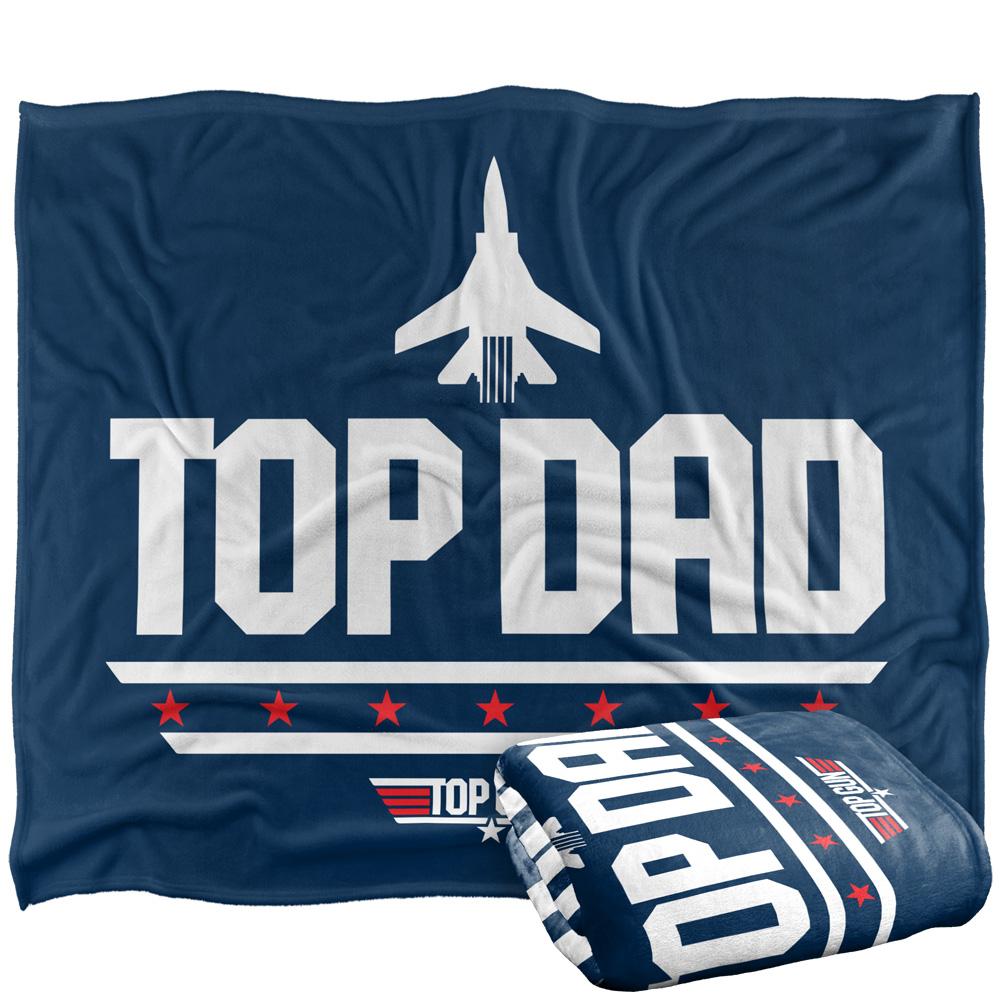 Multicoloured - Back - Top Gun Top Dad Silky Supersoft Blanket