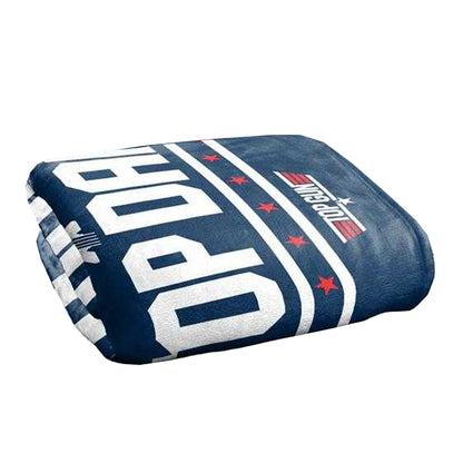 Multicoloured - Back - Top Gun Top Dad Silky Supersoft Blanket