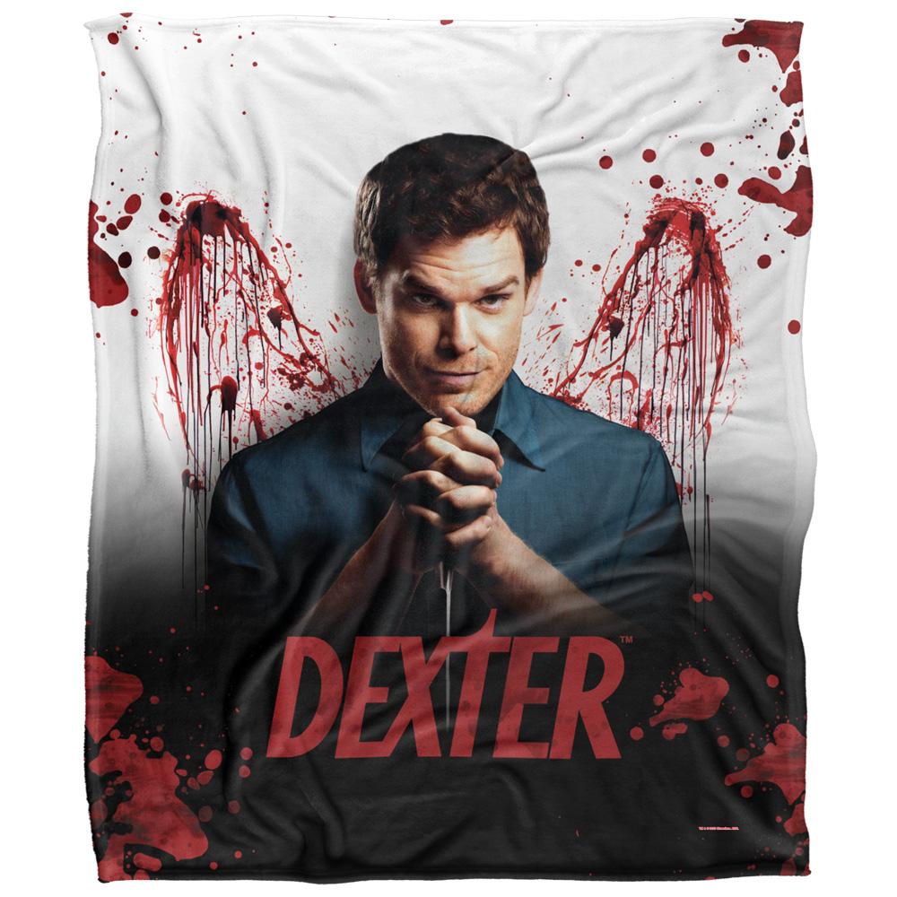Multicoloured - Front - Dexter Blood Never Lies Silky Supersoft Blanket
