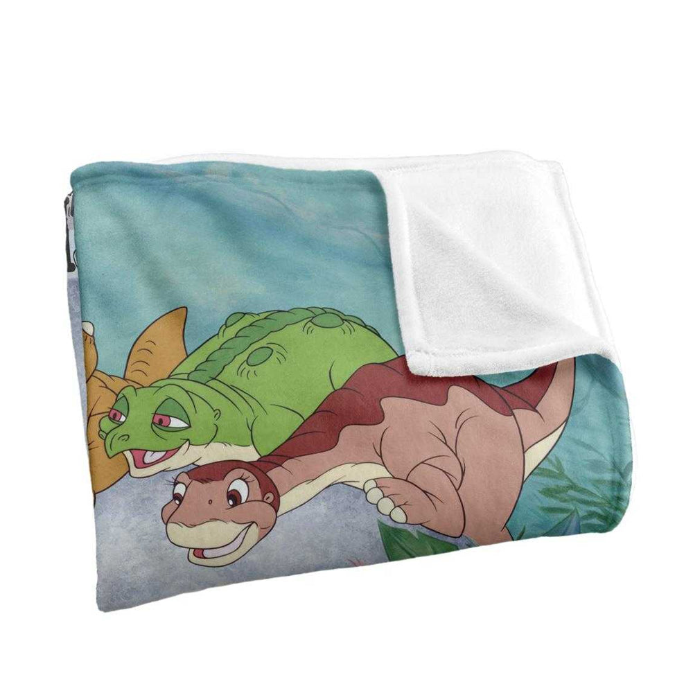 Multicoloured - Back - The Land Before Time Silky Supersoft Blanket