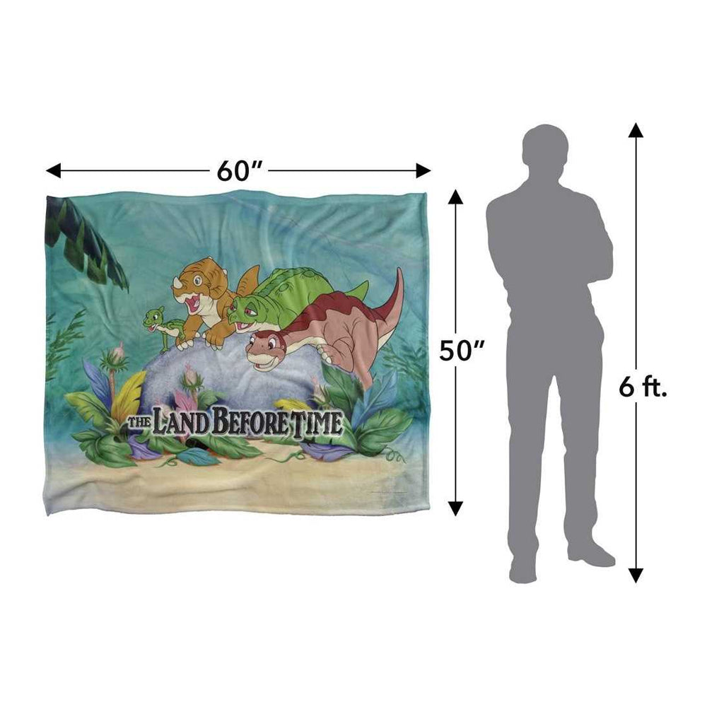 Multicoloured - Side - The Land Before Time Silky Supersoft Blanket