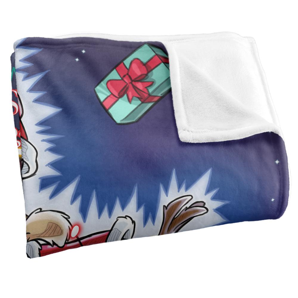 Multicoloured - Side - Warner Bros Christmas Vacation Silky Wile E Coyote Supersoft Blanket