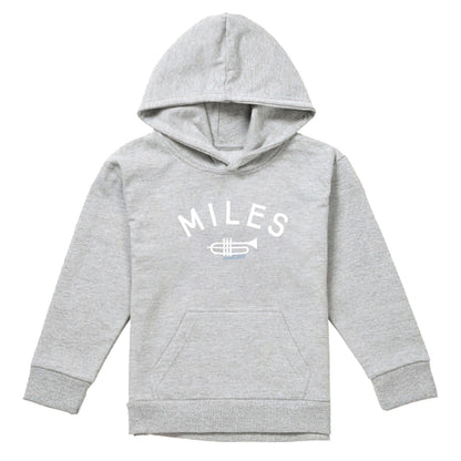 Athletic Heather - Front - Miles Davis Childrens-Kids Pullover Hoodie