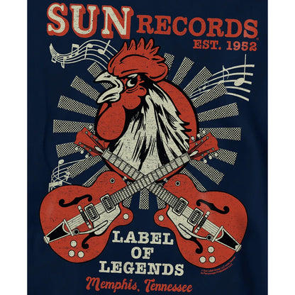 Navy - Side - Sun Records Childrens-Kids Label Of Legends Pullover Hoodie