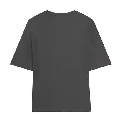 Dark Charcoal - Back - Furby Womens-Ladies Made In The 90s Oversized T-Shirt