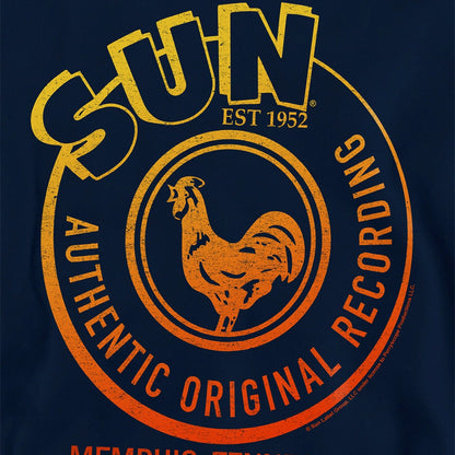 Navy - Side - Sun Records Childrens-Kids Sun Authentic Pullover Hoodie