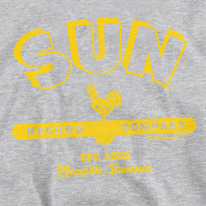 Athletic Heather - Side - Sun Records Childrens-Kids Simple Sun Logo Pullover Hoodie