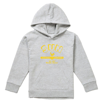 Athletic Heather - Front - Sun Records Childrens-Kids Simple Sun Logo Pullover Hoodie