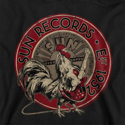 Black - Side - Sun Records Childrens-Kids Rooster Est 1952 Pullover Hoodie