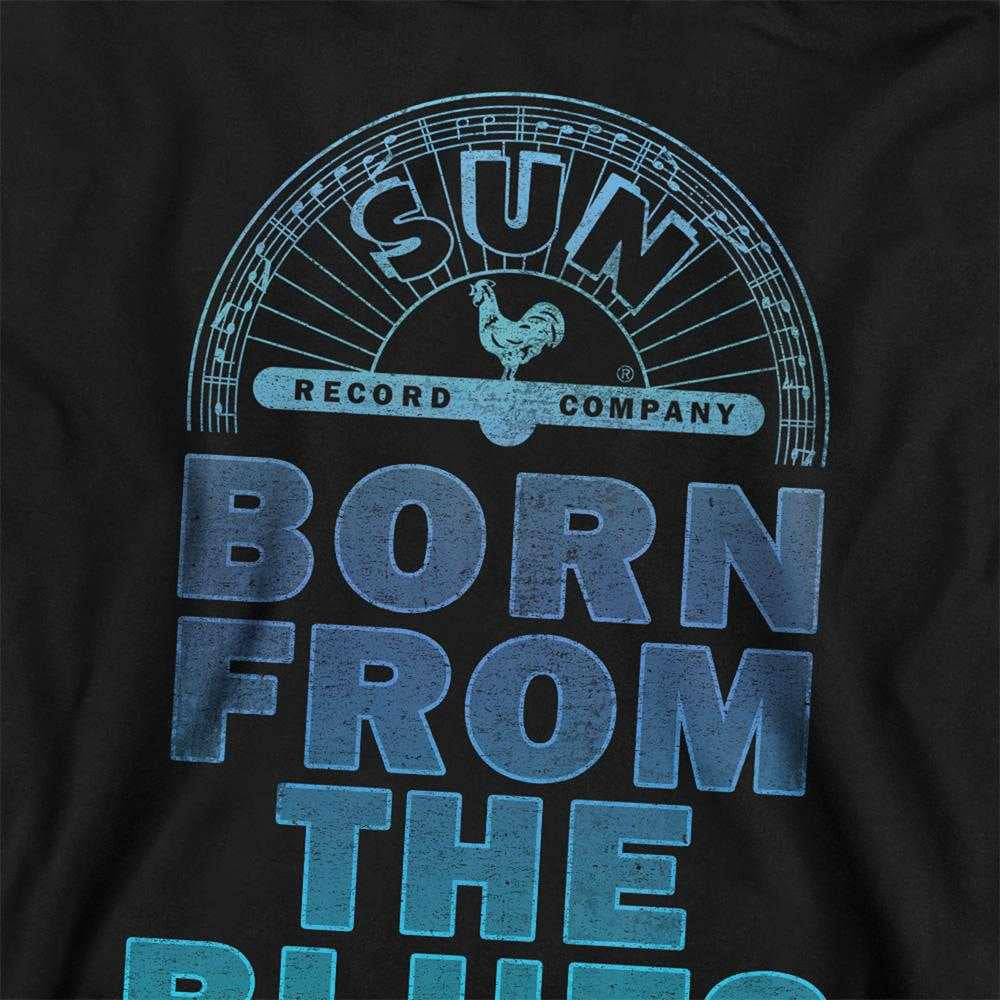 Black - Side - Sun Records Childrens-Kids Born From The Blues Pullover Hoodie