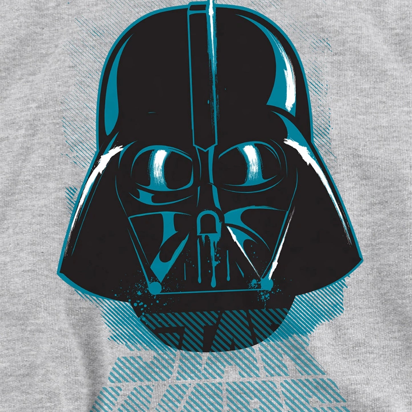 Athletic Heather - Side - Star Wars Childrens-Kids Darth Vader Distressed Heather Pullover Hoodie