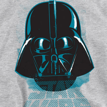 Athletic Heather - Side - Star Wars Childrens-Kids Darth Vader Distressed Heather Pullover Hoodie