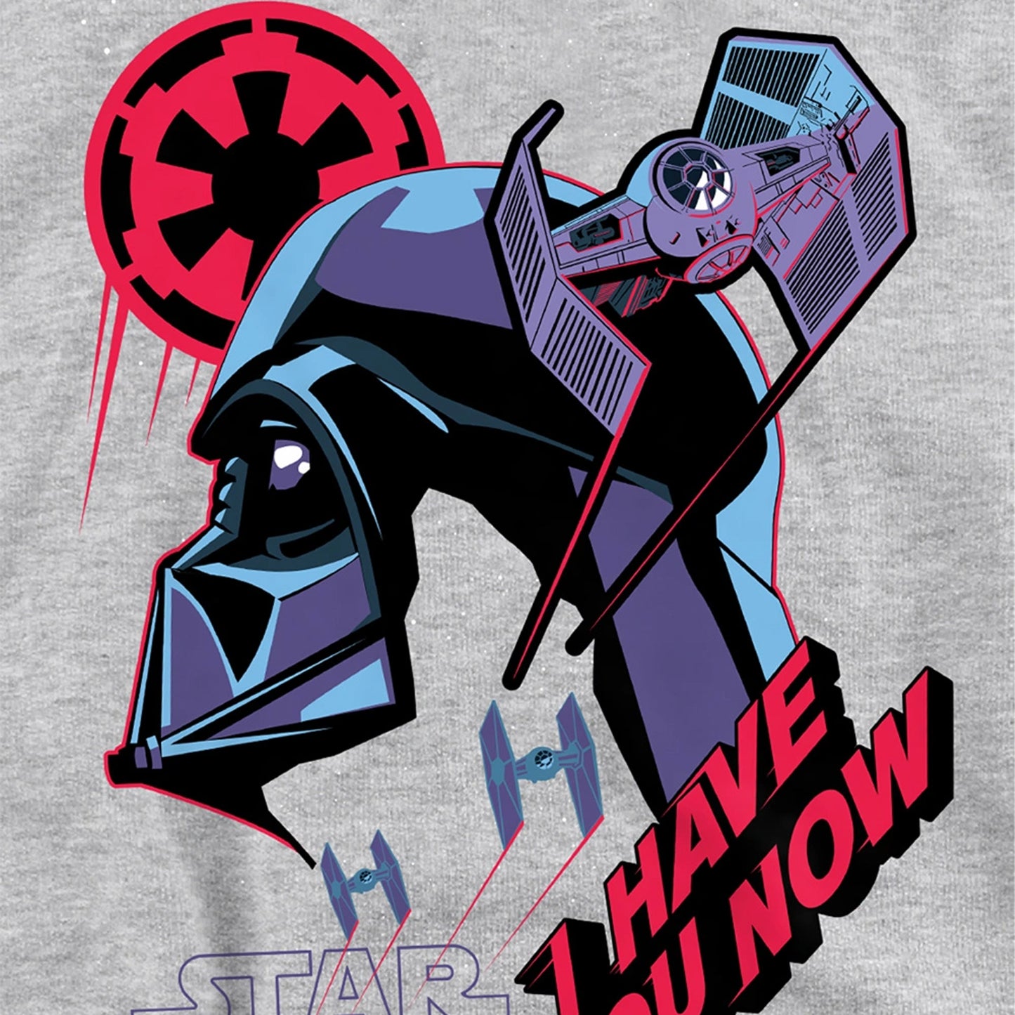 Athletic - Side - Star Wars Childrens-Kids I Have You Now Heather Pullover Hoodie