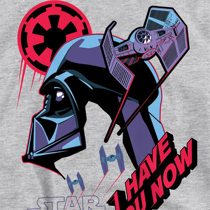 Athletic - Side - Star Wars Childrens-Kids I Have You Now Heather Pullover Hoodie