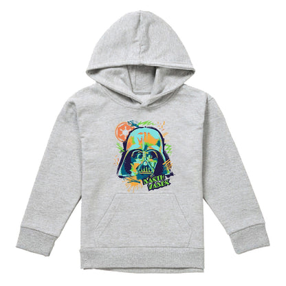 Athletic - Front - Star Wars Childrens-Kids 90s Darth Vader Heather Pullover Hoodie