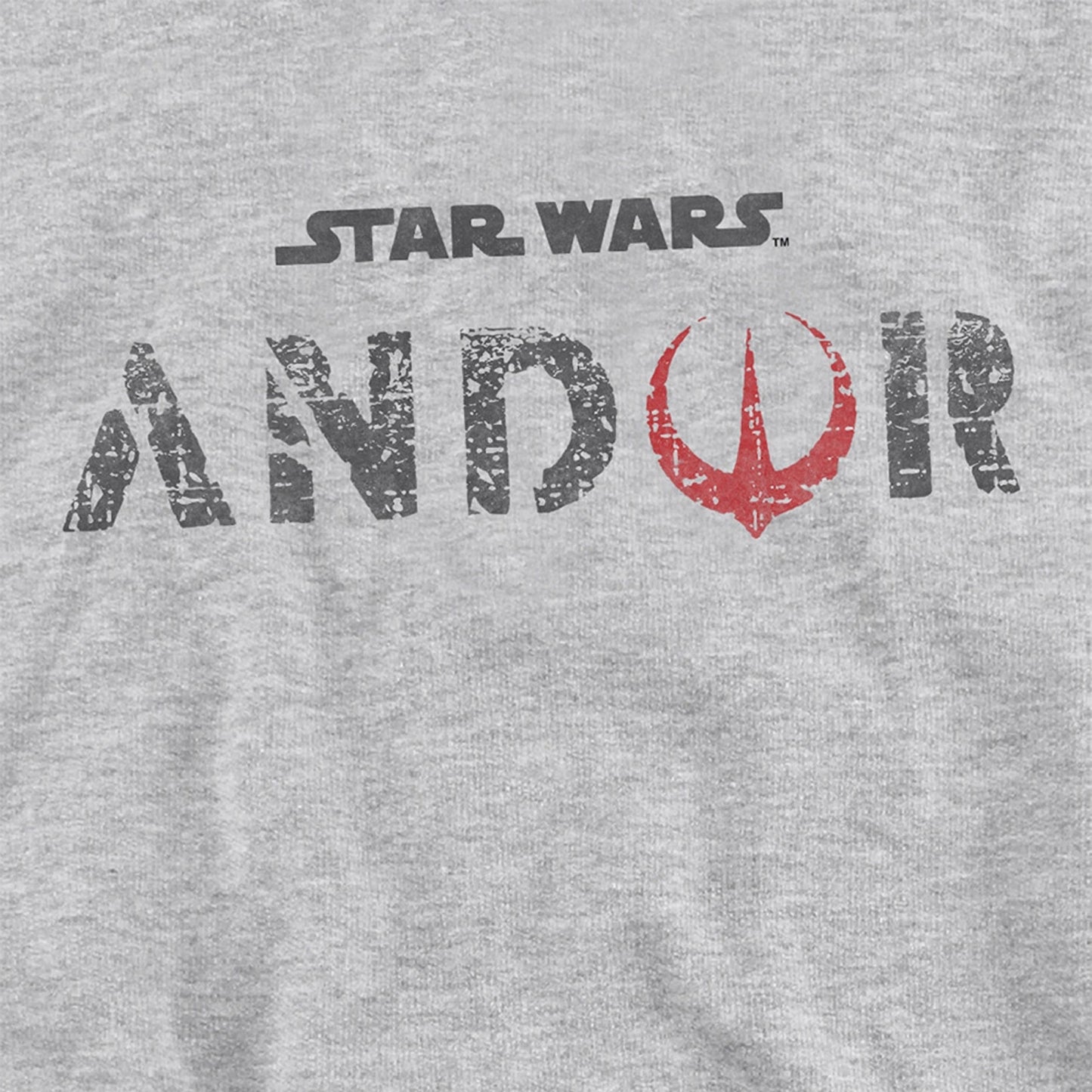 Athletic Heather - Side - Star Wars Childrens-Kids Andor Logo Heather Hoodie