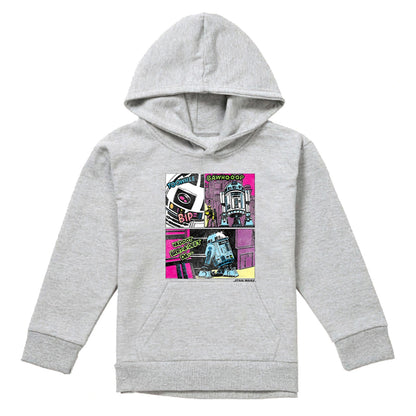 Athletic Heather - Front - Star Wars Childrens-Kids To The Rescue R2-D2 Heather Hoodie