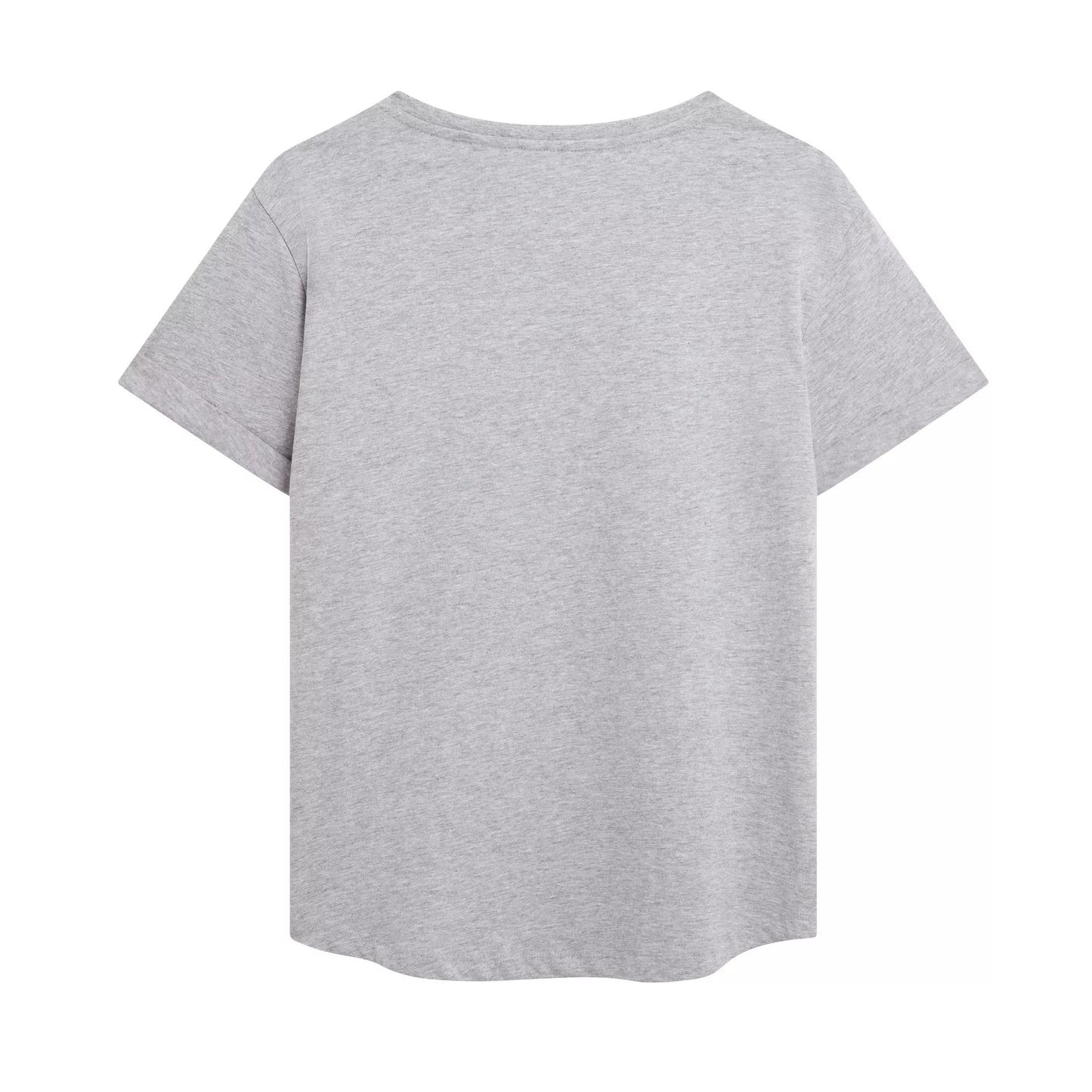 Sports Grey - Back - Furby Womens-Ladies Sitting Heather T-Shirt