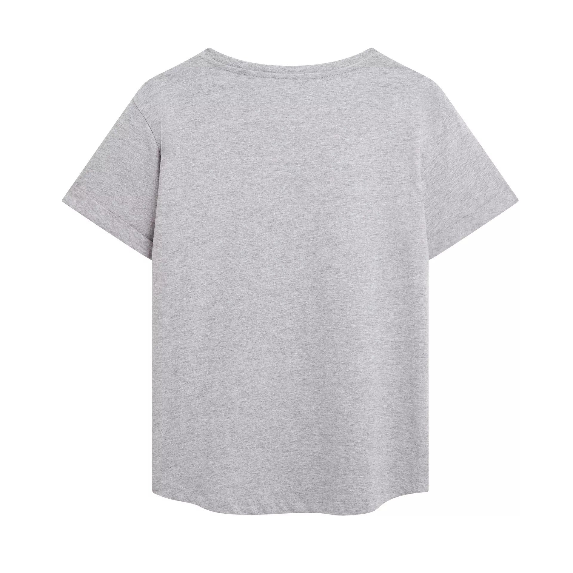 Sports Grey - Back - Furby Womens-Ladies Sitting Heather T-Shirt