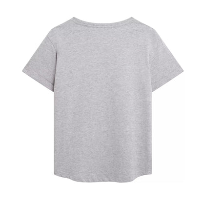 Sports Grey - Back - Furby Womens-Ladies Sitting Heather T-Shirt